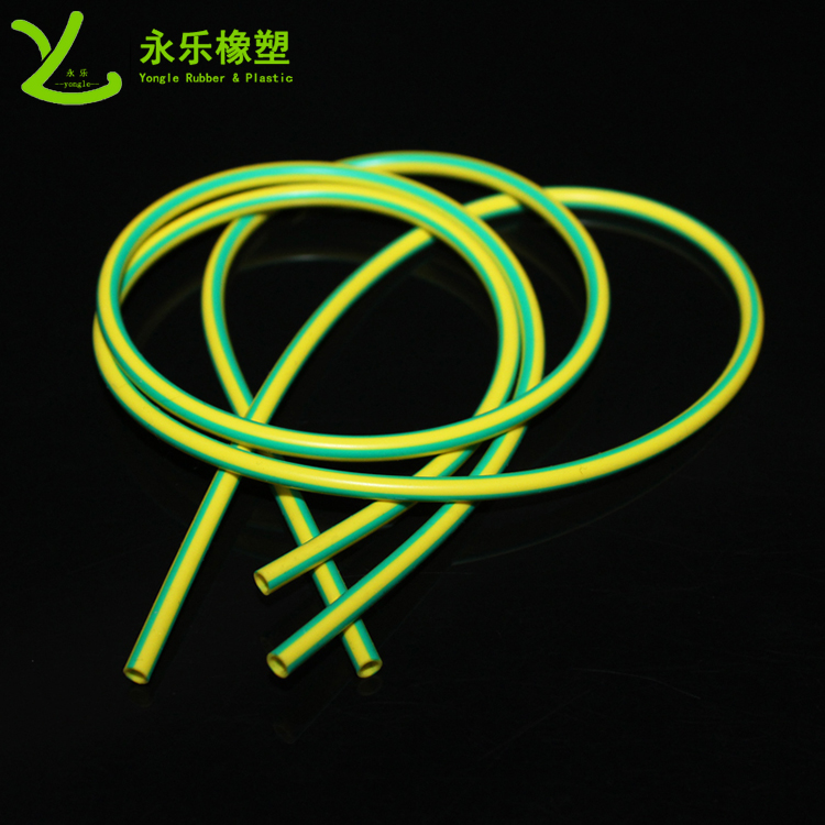 南开阻燃硅胶管，双色阻燃硅胶管，黄绿绝缘硅胶管