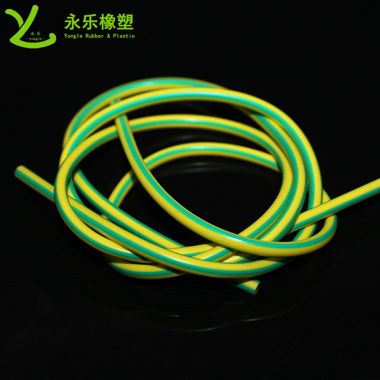 静海阻燃硅胶管，双色阻燃硅胶管，黄绿绝缘硅胶管